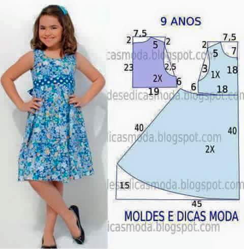 Costura: 21 patrones de vestidos para niña - Telares & Manualidades