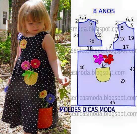 Costura: 21 patrones de para niña - Telares & Manualidades
