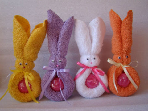 Ventilar Biblia Preguntarse Tutorial Conejo con toalla para baby shower - Telares & Manualidades